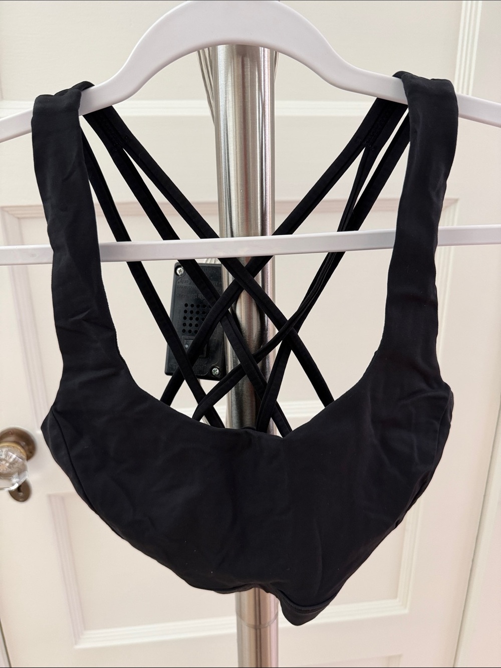 lululemon athletics free to be serene c/d cup black sports bra